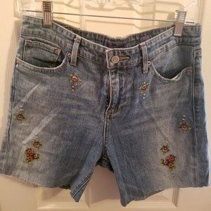 Lucky Brand Ava Crop Denim Shorts